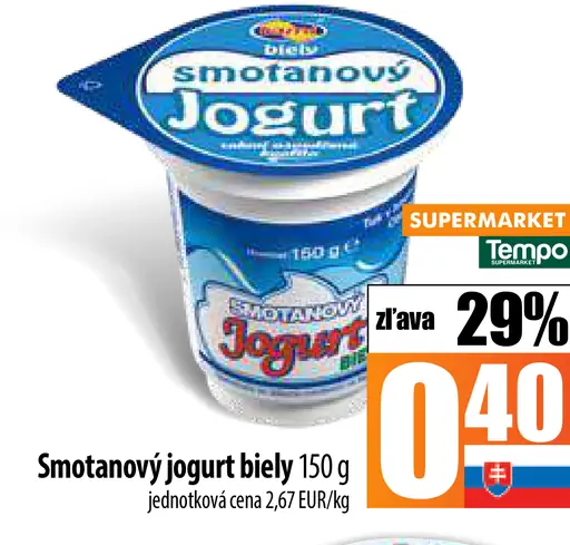 BILLA Smotanový jogurt