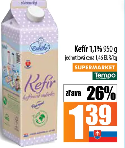 Polabské Kefír 1,1%