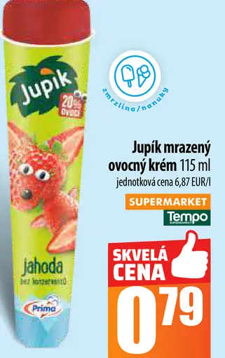 Tempo Prime Jupík mrazený ovocný krém