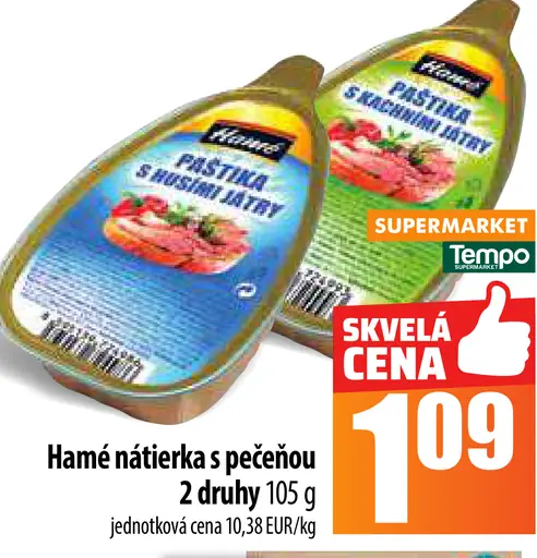 Hamé nátierka s pečeňou