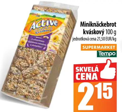 Miniknäckebrot kváskový