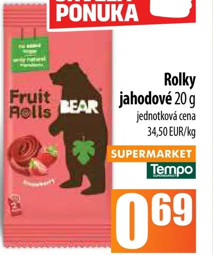 Rolky jahodové