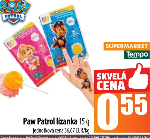 Lízanka Paw Patrol
