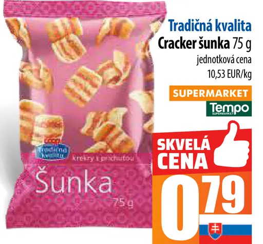 Tradícia kvalita Cracker šunka