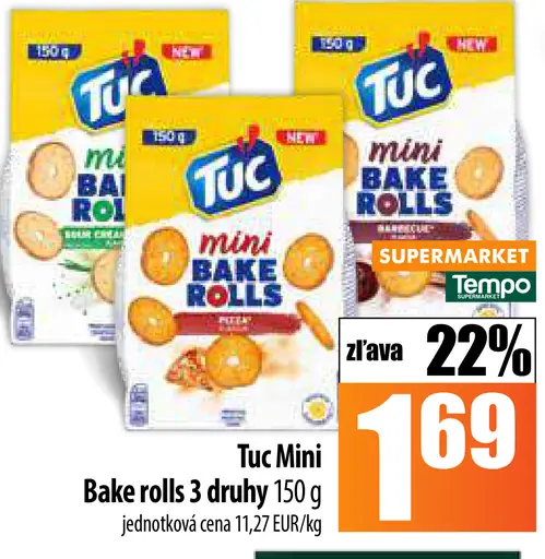 TUC mini Bake Rolls