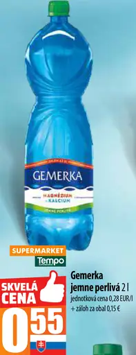 Gemerka jemne perlivá voda