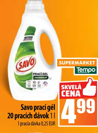 Savo prací gel