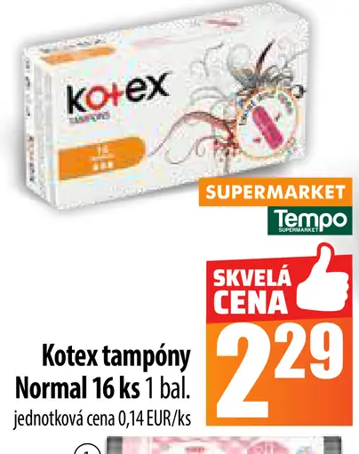 Kotex tampóny Normal 16