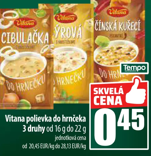 Vitana polievka do hrnčeka