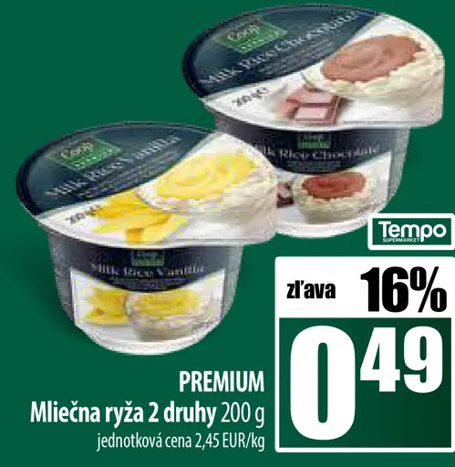 PREMIUM Mliečna ryža