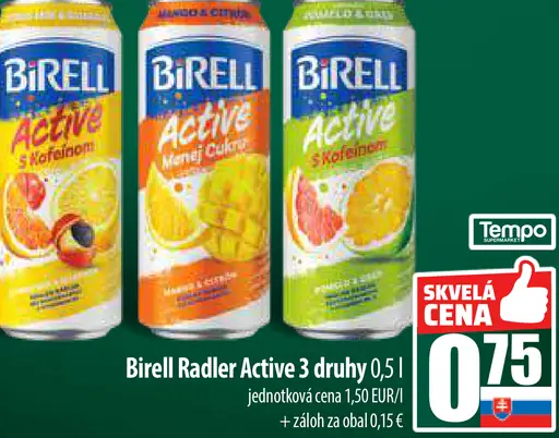 Birell Radler Active plechovka