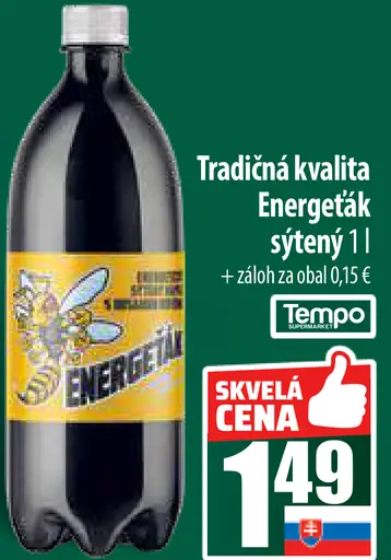 Tradičná kvalita Energetik sýtený