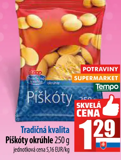 Piškóty okrúhle
