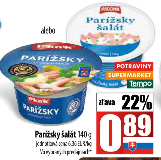 Ryba Parížsky šalát