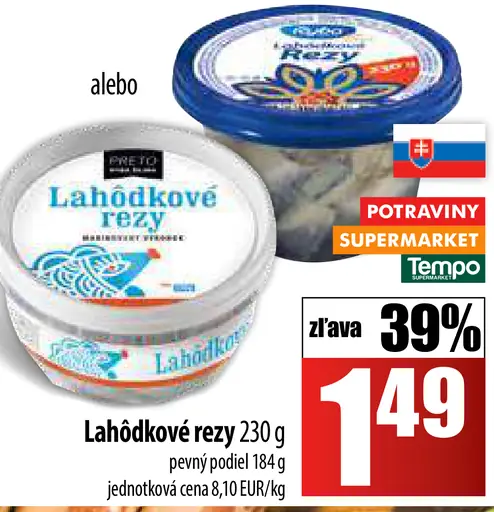 Ryba Lahôdkové rezzy