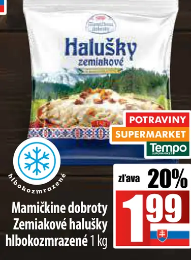 Mamičkiné dobroty Zemiakové halušky mrazené