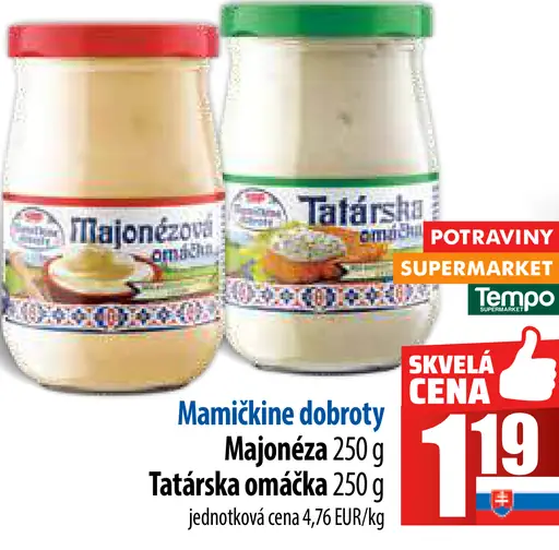 Mamíčikine dobroty Tatárska omáčka