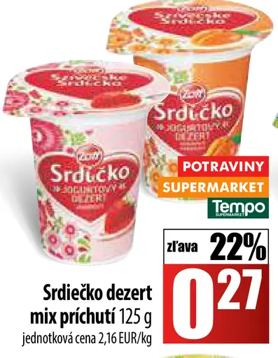Srdiečko dezert mix