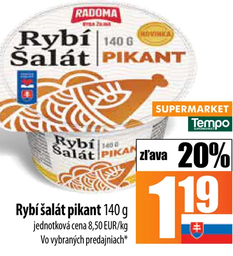 Rybí šalát pikant