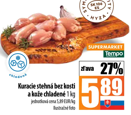 Kuracie stehná bez kosti a kože