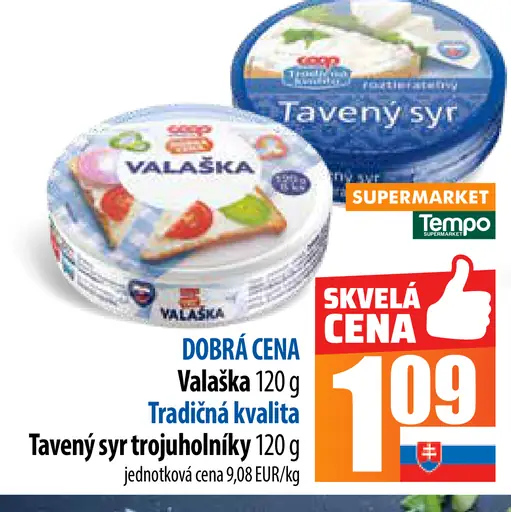 Valaška Tavený syr trojuholníky