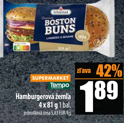 Boston Buns Hamburgová žemľa