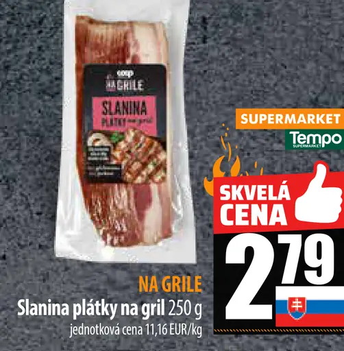 Coop Slanina plátky na gril