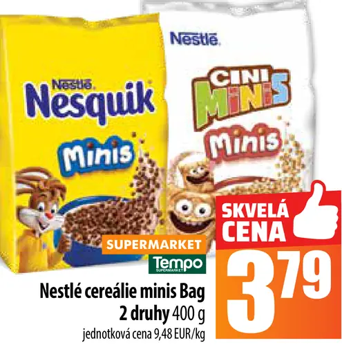 Nesquik cereálie minis Bag