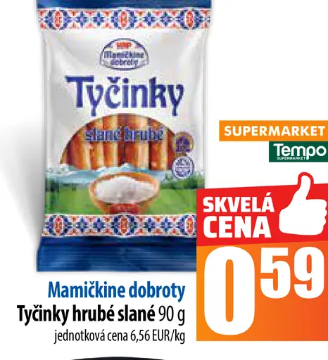 Mamične dobroty Tyčinky hrubé slané