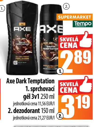 Axe Dark temptation sprchovací gél
