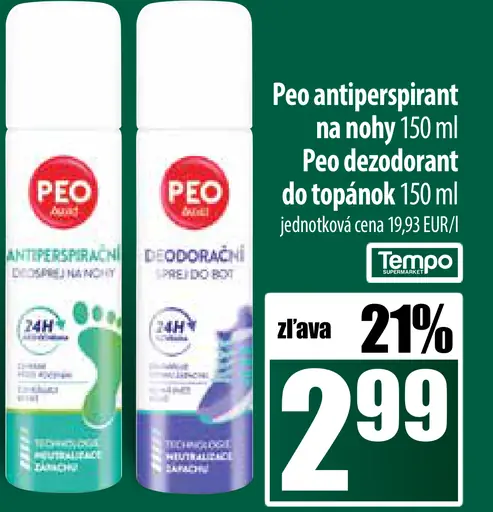 PEO dezodoračný sprej do topánok
