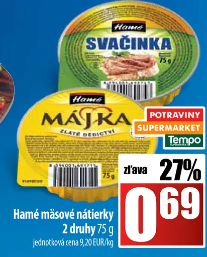 Hamé Májka masové nátierky