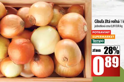 Tempo Cibuľa žltá voľná