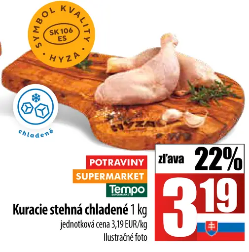 Tempo Kuracie stehná chladené