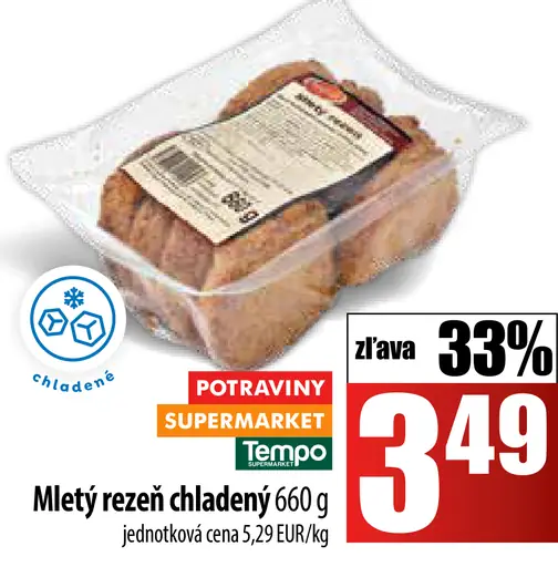 Tempo Mletý rezeň chladený