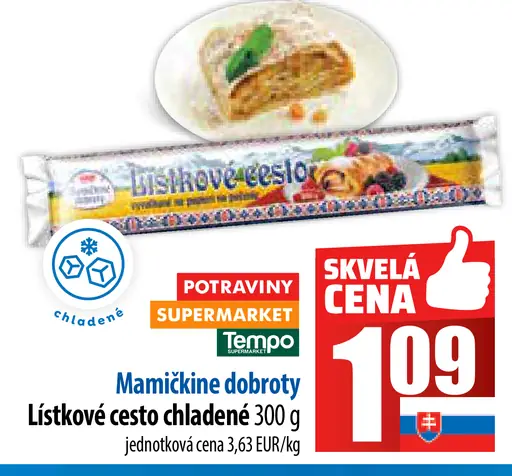 Listové cesto chladené