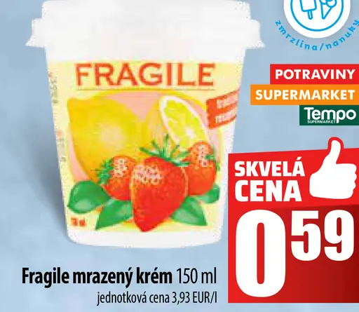 Fragile mrazený krém