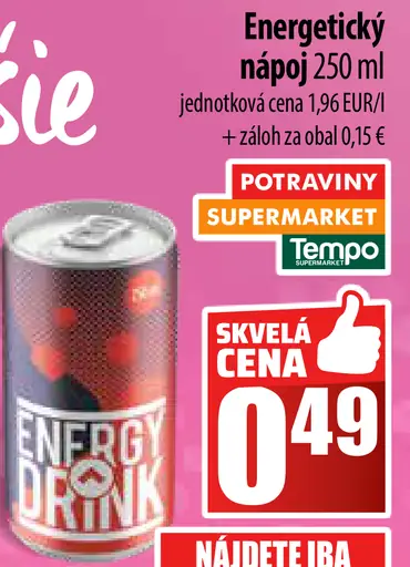 Energy Drink plechovka
