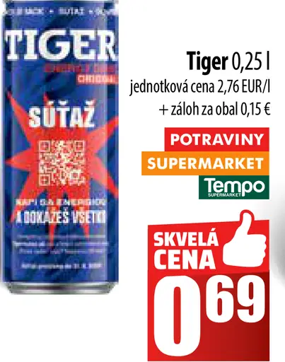 Tiger plechovka