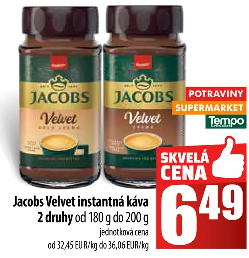 Jacobs Velvet instantná káva