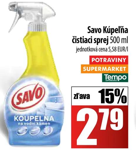 Savo Kúpeľňa čistiaci sprej