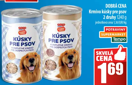 Coco kŕmivo kúsky pre psov