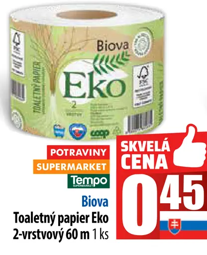 Biova Eko Toaletný papier Eko