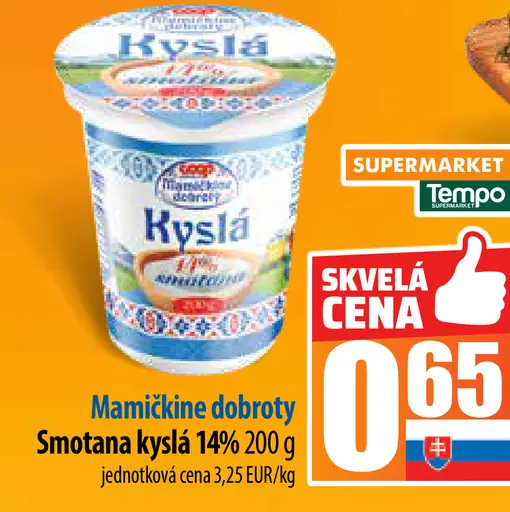 Mamičkina dobroty Smotana kyslá