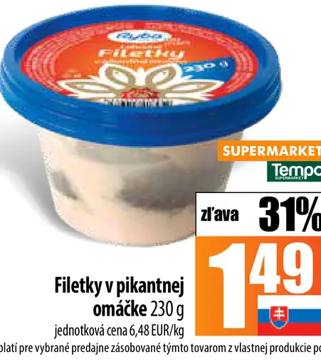 Filety v pikantnej omáčke