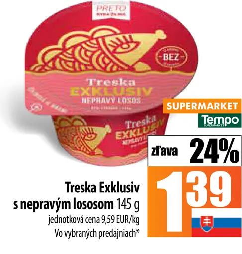 Treska Exkluzív s nepravým lososom
