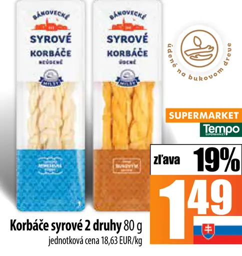 Korbáče syrové 2 druhy