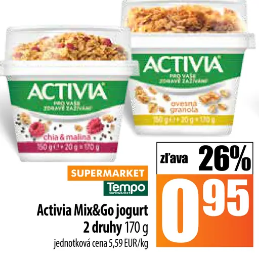 Activia Mix&Go jógurt