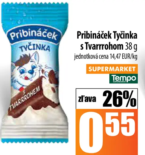 Pribináček tyčinka s tvarohom
