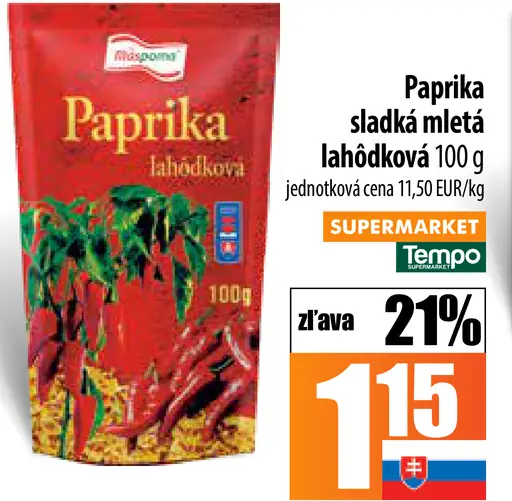Paprika sladká mletá lahôdková